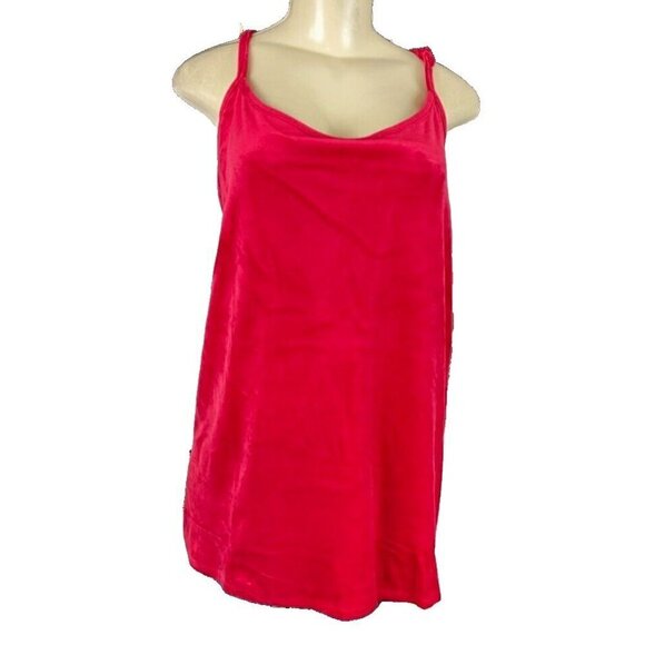 Torrid Plus 5 Red Velour Scoop Neck Adjustable Strap Camisole Top - Picture 2 of 6